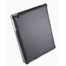 New iPad Coverup Case, PU Leather with Scotland Checker Pattern, Smart Embedded Magnets - Wakeup / Sleep, Black Color - CL-ACC62052