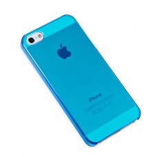 iPhone 5, Hard Cover Case (Neon Blue Color) with Screen Protector - CL-ACC62057