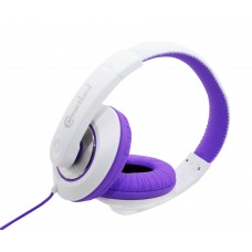 Purple Over the Ear Lightweight Adjustable Stereo Wired Headphone - CL-AUD63032