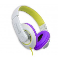 Yellow Over the Ear Lightweight Adjustable Stereo Wired Headphone - CL-AUD63033