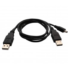 3 ft USB 2.0 A Male to Mini B Male Cable, Black Color - CL-CAB20042