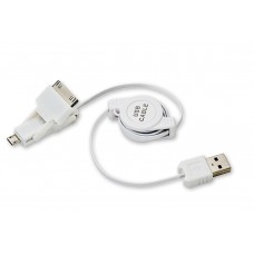 USB 3-in-1 Retractable Cable (Mac Port, Micro USB Port, and Mini USB Port) - CL-CAB20104