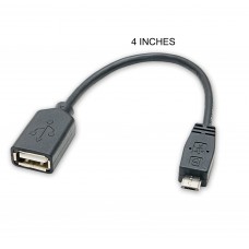 USB 2.0, Female to Micro USB 5-pin male , Black Color, Ideal for Smartphones - CL-CAB20125