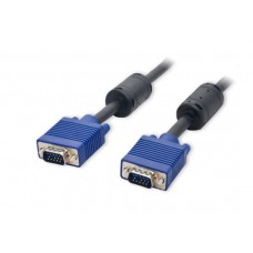 10 ft VGA HD15 Male to Male, Ferrite Cores,Nickel Plated - CL-CAB32003