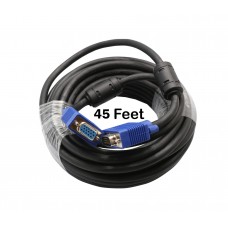 45 ft VGA HD15 Male to Female, Ferrite Cores, Nickel Plated - CL-CAB32010
