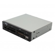 3.5" Drive Bay USB 2.0 6 Slot Card Reader with 1 USB 2.0 Port - CL-CRD20036