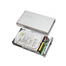 Aluminum External USB 2.0 Enclosure for 3.5" SATA II or ATA IDE Hard Drive - CL-ENC35008