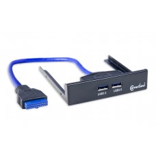 2 Port USB 3.0 3.5" Drive Bay with 19 pin header - CL-HUB20113