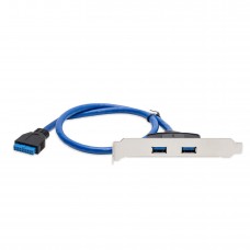 19 Pin Header to 2 USB 3.0 Port PCI Slot Bracket - CL-PCI20114