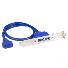 19 Pin Header to 2 USB 3.0 Port PCI Slot Bracket - CL-PCI20114