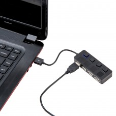 Mini 4 Port USB 2.0 Hub - CL-U2MNHUB-4B