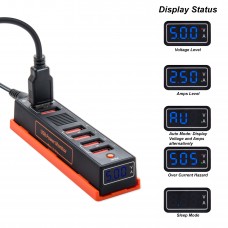 USB Fast Charging Power Strip with Power Monitor - SD-ACC61033
