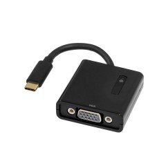 USB Type-C to VGA Adapter. Support Resolution up to 1080p. Bus-Powered. Fully Plug-n-Play. Thunderbolt 3 - SD-ADA20227
