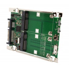 2.5" SATA 6G / USB 3.0 to Dual mSATA RAID Adapter - SD-ADA40107
