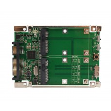 2.5" SATA 6G / USB 3.0 to Dual mSATA RAID Adapter - SD-ADA40107