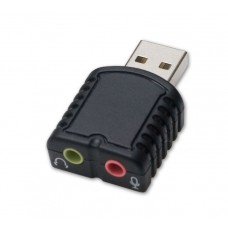 USB 2.0 External Stereo Sound Adapter with Mic Input - SD-AUD20066