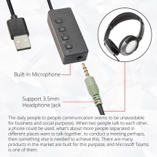 USB Headphone Digital Adapter for Microsoft Teams and Lync
