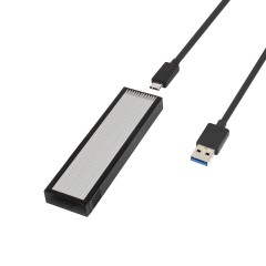 USB 3.1 Type-C 10Gbps to M.2 B-Key / SATA SSD External Drive. B-Key Form Factor in 22*42, 22*60, 22*80. - SD-ENC40144