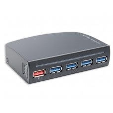 3.5" Drive Bay 4 Port USB 3.0 Hub with One Fast Charging Port - SD-HUB20092