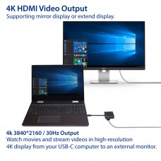 USB 3.1 Gen 1 Type-C Multi-Function Hub - 60W PD Pass Through / HDMI / 3 USB 3.0 Type A Ports - SD-HUB50115