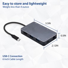 USB 3.1 Gen 1 Type-C Docking Station - SD-HUB50116