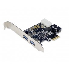 2 Port USB 3.0 PCI-e 2.0 x1 with Internal 19 Pin Header Controller Card - SD-PEX20122