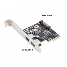 2 Port USB 3.0 PCI-e 2.0 x1 Card - SD-PEX20158