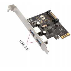 2 Port USB 3.0 PCI-e 2.0 x1 Card - SD-PEX20160