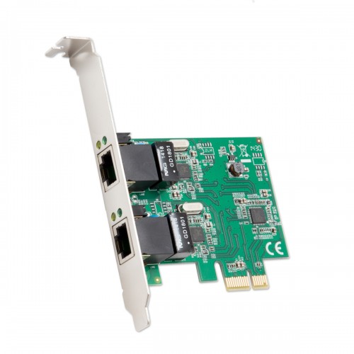 SD-PEX24033 Syba Dual LAN Ports 1000-Base T Gigabit Ethernet Card Realtek Chipset