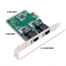 2 Port Gigabit Ethernet PCI-e x1 Network Card - SD-PEX24041
