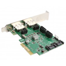 4 Port SATA III or eSATA III PCI-e 2.0 x2 Card - SD-PEX40054