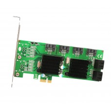 8 Port SATA III 6G PCI-e 2.0 x1 Card - SD-PEX40104