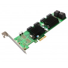 8 Port SATA III 6G PCI-e 2.0 x1 Card - SD-PEX40104