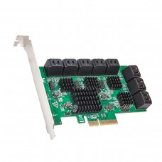 16 Port SATA III PCIe x4 (x2 Bandwidth) NON-RAID Expansion Card SD-PEX40164