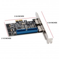 1 Port ATA133 IDE and 2 Port eSATA III PCI-e 2.0 x1 RAID Card - SD-PEX50049