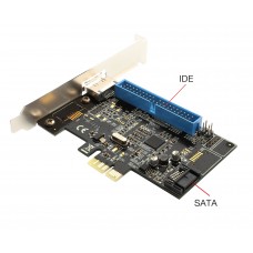 1 Port IDE and 1 Port SATA III - 1 Port eSATA III PCI-e 2.0 x1 RAID Card - SD-PEX50050