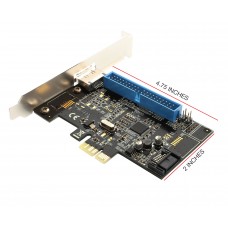1 Port IDE and 1 Port SATA III - 1 Port eSATA III PCI-e 2.0 x1 RAID Card - SD-PEX50050
