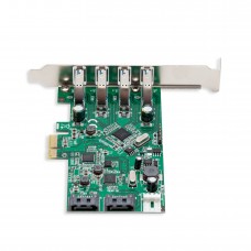4 Port USB 3.0 and 2 Port SATA III PCI-e 2.0 x1 Card - SD-PEX50064