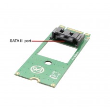 SATA III to M.2 NGFF 22x60 Socket Adapter Card - SI-ADA40114