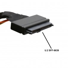 M.2 PCIe I/F NVMe SSD to U.2 (SFF-8639) 2.5-Inch SSD Adapter with Cable - SI-ADA40123