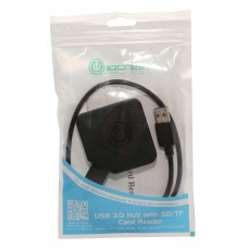 Slim 2 Port USB 3.0 Hub with SD MicroSD Card Reader - SI-HUB50066
