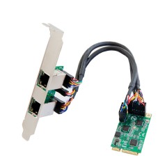 Dual 2.5 Gigabit mini PCIe Ethernet Network Expansion Card