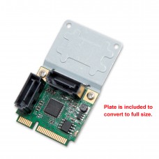 Half Height 2 Port SATA III RAID Mini PCI-e 2.0 Card - SI-MPE40095