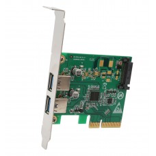 2 Port USB 3.1 Type A 10Gbps PCI-e x4 Card - SI-PEX20208