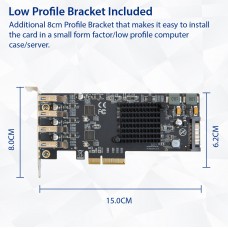 USB 3.2 Gen 2 (10 Gbps) 4 Port Type-A PCI-e 3.0 x4