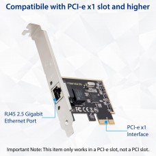 2.5 Gigabit Ethernet PCI-e x1 Network Card - SI-PEX24059