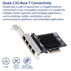 Quad 2.5 Gigabit PCI-e  x4 Ethernet Network Card