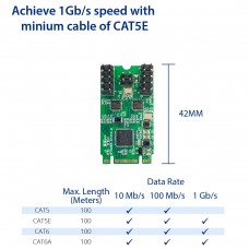 Dual Port Gigabit Ethernet M.2 (B & M-Key) Modules PCIe interface