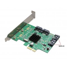 4 Port SATA III NON-RAID PCI-e 2.0 x1 Card - SI-PEX40064