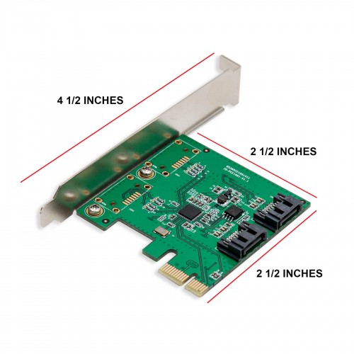 2 Port SATA III PCI-e 2.0 x1 RAID Card - SI-PEX40089